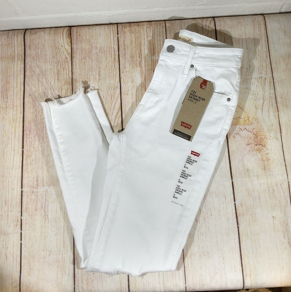 721 Levi's high-rise skinny ankle jeans
